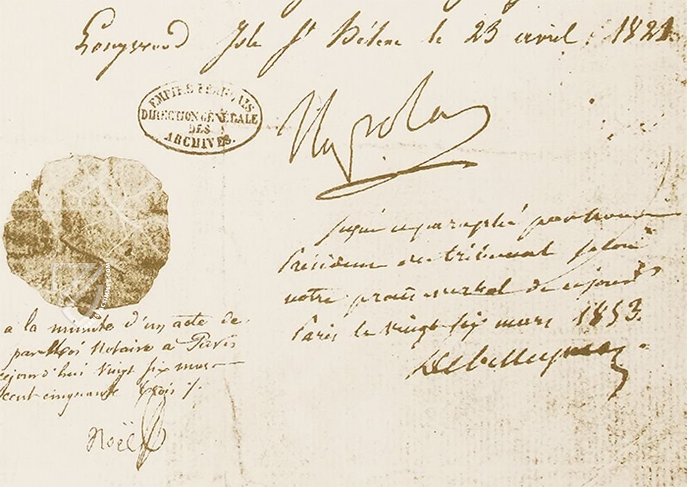 Napoleon's Will – Müller & Schindler – Archives Nationales (Paris, France)