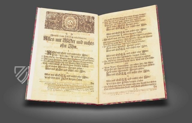 Aria "Alles mit Gott und nichts ohn' ihn" BWV 1127 – Bärenreiter-Verlag – Herzogin Anna Amalia Bibliothek (Weimar, Germany)